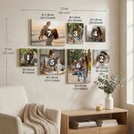 Personalized Warm Family Set 7  Photo Giclee Canvas Prints Wall Displays Ship from USA Anniversary Birthday Housewarming Gift for Friends Family