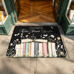 Personalizzato libro floreale zerbino antiscivolo con testo Home Decor uso quotidiano regalo di compleanno per amico topo di biblioteca