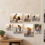 Personalized Warm Family Set 7  Photo Giclee Canvas Prints Wall Displays Ship from USA Anniversary Birthday Housewarming Gift for Friends Family