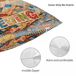 Personalised Just A Girl Who Loves Sewing Soft Cushion Cover with Name Home Decor Birthday Gift for Girls Women