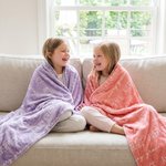 Couverture Personnalisée Multicolore pour Bébé avec Nom Décoration de la Maison Douche de Bébé Cadeau d'Anniversaire pour Nouveaux Parents Famille