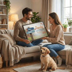 Personalized Family Lot of Love Signpost Canvas Prints with 2-10 Names Home Decor Ship from USA Home Decor Birthday Gift for Family