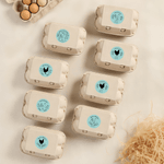 Personalisierte Pastoral Stil Zweige und Blätter Huhn Muster wasserdicht Aufkleber mit Namen Ei Gunst Etikett für Hühnerzüchter