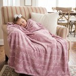 Couverture Personnalisée Multicolore pour Bébé avec Nom Décoration de la Maison Douche de Bébé Cadeau d'Anniversaire pour Nouveaux Parents Famille