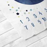 Gepersonaliseerde Maanfase Zachte Deken met Naam en Datum Home Decor Baby Shower Verjaardagscadeau voor Pasgeborene Nieuwe Moeder