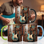 Personlig Rock Guitar 11 oz 15 oz keramisk krus med navn Daglig bruk Bursdagsgave til gitarelskere