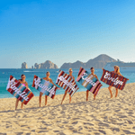 Personalized Aztec Style Quick Dry Oversized Microfiber Beach Towel with Name Beach Party Holiday Gift for Family Friends