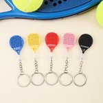Personalized 3D Printed Padel Racket Keychain with Name Sporty Accessory Birthday Father's Day Gift for Padel Enthusiasts