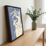 Personalised Hand-Drawn Doodle Style Pet Photo Canvas Prints  with Name Ship from USA Home Decor Birthday Gift for Pet Lover