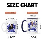 Personalised Multi-Colour Graduation Photo 11 oz 15 oz Ceramic Mug with Name Year and School Name Graduation Season Gift for Graduates