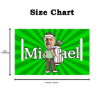 Personlig Cartoon Character Photo pustende Golf Cart Seat Seat Cover med navn Club Team Bursdagsgave til golfspillere elskere