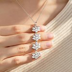 Personalisierte 1-12 Paw Print Birthstone Halskette Exquisite Schmuck mit eingravierten Namen Jahrestag Geburtstag Geschenk für Tierhalter Liebhaber
