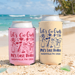 Personalized Western Cowboy Style Beer Can Cooler Sleeve with Name Birthday Bridesmaid Party Gift for Friends Beer Lovers Girl