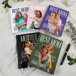 Personalised Best Mom Photo Journal Notebook with Name Year and Text Daily Journaling Mother's Day Birthday Gift for Women