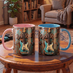 Personlig Rock Guitar 11 oz 15 oz keramisk krus med navn Daglig bruk Bursdagsgave til gitarelskere