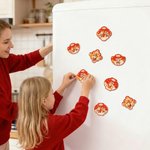 Aimant magnétique pour réfrigérateur avec nom, personnalisé et de style chinois, avec cheval, pour la décoration de la maison, pour le festival de printemps et la nouvelle année, pour les enfants, les