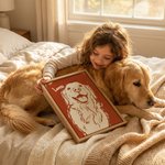Personalised Hand-Drawn Doodle Style Pet Photo Canvas Prints  with Name Ship from USA Home Decor Birthday Gift for Pet Lover