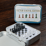 Personalisierte 3d Druck Vintage Weißblech Box Tasche Brettspiel Set mit Text Reise Geburtstag Geschenk für Freunde Spielliebhaber