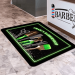 Henkilökohtainen värikäs kampaamo elementti ovimatto tekstillä Barber Shop Accessory avaaminen lahja kampaaja hiukset kauneus ystäville