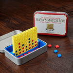 Personalisierte 3d Druck Vintage Weißblech Box Tasche Brettspiel Set mit Text Reise Geburtstag Geschenk für Freunde Spielliebhaber