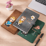 Personalisierte Multicolor Cartoon-Charakter Geburt Blume A5 Notebook mit Namen und linierten Seiten täglichen Gebrauch Bürobedarf Geschenk für Familie Freund