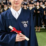 Personalized Teardrop Birthstone Graduation Cap Photo Brooch Pin with Text Graduation Ceremony Party Gift for Graduates