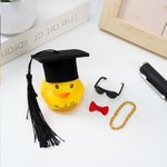 Personalized Funny Graduation Cap Sunglass Bow Rubber Duck with Name Desk Decor Graduation Gift for Graduate