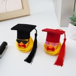 Personalized Funny Graduation Cap Sunglass Bow Rubber Duck with Name Desk Decor Graduation Gift for Graduate
