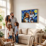 Personalizado Van Gogh Arte Estilo Foto Marco Flotante Lienzo Impresiones Sala de estar Decoración del hogar Enviar desde EE.UU. Regalo de cumpleaños para los amigos de la familia