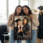 Personalized Graduation Portrait Framed Canvas Print with Name Home Decor Ship from USA Graduation Gift for Graduates