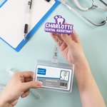 Personalised Multicolour 3D Printing Name Badge Reel with Occupation Birthday Induction Gift for Registered Nurse Medical Staff Educator
