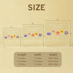 Personalized 1-12 Birth Flowers Square Acrylic Plaque with 1-12 Names Mother's Day Birthday Gift for Mom Grandma