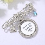 Personalized Teardrop Birthstone Graduation Cap Photo Brooch Pin with Text Graduation Ceremony Party Gift for Graduates