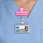 Personalised Multicolour 3D Printing Name Badge Reel with Occupation Birthday Induction Gift for Registered Nurse Medical Staff Educator