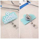 Personalised Multicolour 3D Printing Name Badge Reel with Occupation Birthday Induction Gift for Registered Nurse Medical Staff Educator
