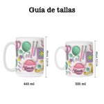 Taza de cerámica personalizada con nombre diseño de ganchillo y punto regalo de cumpleaños y Día de la Madre para abuelas y amantes del tejido
