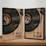 Personalized Vinyl Record Song Lyrics Print Photo Giclee Canvas Prints Home Decor Ship from USA Anniversary Wedding Gift for Newlyweds Couple