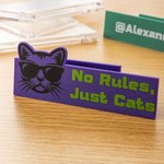 Personalized Multicolor Logo Text Adjustable Card Display Stand Desk Decor Gaming Convention Card Collecting Gift for Card Collector Streamer