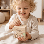 Personalised Cartoon Forest Animal Wooden Money Box Piggy Bank with Name Birthday Children's Day Gift for Boys Girls Kids