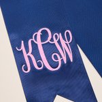Personalised Multi-Colour Glitter Monogram Prom Bouquet Sash with Name and Year Ribbon Wrap Homecoming Graduation Gift for Girls Graduates