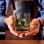 Verre à whisky 295 ml personnalisé avec nom et thème guitare - Cadeau d'anniversaire pour amateur de musique