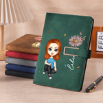 Personalisierte Multicolor Cartoon-Charakter Geburt Blume A5 Notebook mit Namen und linierten Seiten täglichen Gebrauch Bürobedarf Geschenk für Familie Freund