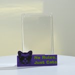 Personalized Multicolor Logo Text Adjustable Card Display Stand Desk Decor Gaming Convention Card Collecting Gift for Card Collector Streamer