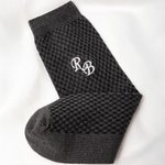 Personalised Embroidered Monogram Men's Wedding Socks Bachelor Party Proposal Wedding Gift for Best Man Groomsman Groom