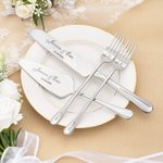 Personalisiertes Tortenbesteck Set zur Hochzeit mit Wunschgravur | Tortenheber und Tortenmesser | Hochzeit Jahrestag Geschenk für Braut und Bräutigam