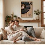 Personalized Vinyl Record Song Lyrics Print Photo Giclee Canvas Prints Home Decor Ship from USA Anniversary Wedding Gift for Newlyweds Couple