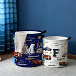 Personalizzato Cartoon auto della polizia camion dei pompieri ambulanza Oxford Lavanderia cestino con nome giocattolo stoccaggio uso quotidiano regalo di compleanno per ragazzi ragazze