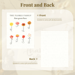 Personalized 1-12 Birth Flowers Grandma's Garden Rectangle Building Brick Puzzle with Title Text and Name Mother's Day Gift for Grandma