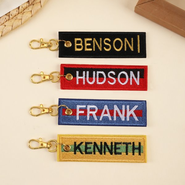 Porte-clés de ceinture de Taekwondo brodé personnalisé avec nom Cadeau d'anniversaire pour les amateurs de Taekwondo