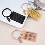 Personalised Inspirational Words Keychain with Name Charm Bag Daily Motivational Use Accessory Birthday Gift for Best Friend